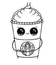 ice cream cup to color for kids